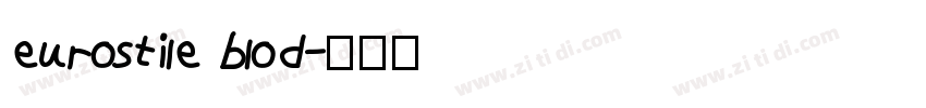 eurostile blod字体转换